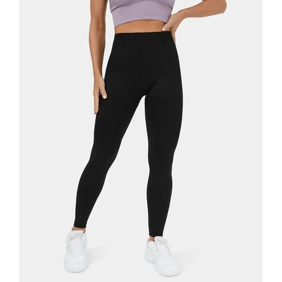 HALARA Woman's‎ Seamless Flow High Waisted Ruched Yoga 7/8 Leggings Small New - Picture 1 of 9